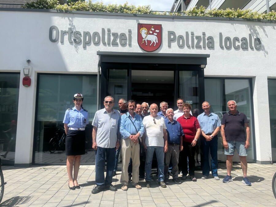 Ringraziamento ai Nonni Vigili del Comune di Bressanone