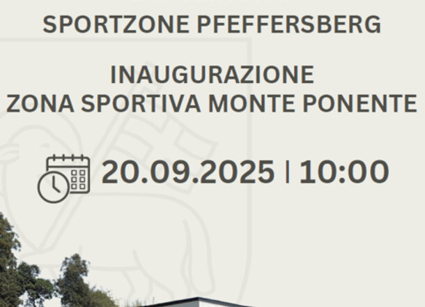 Inaugurazione della nuova zona sportiva di Monteponente – 20 settembre